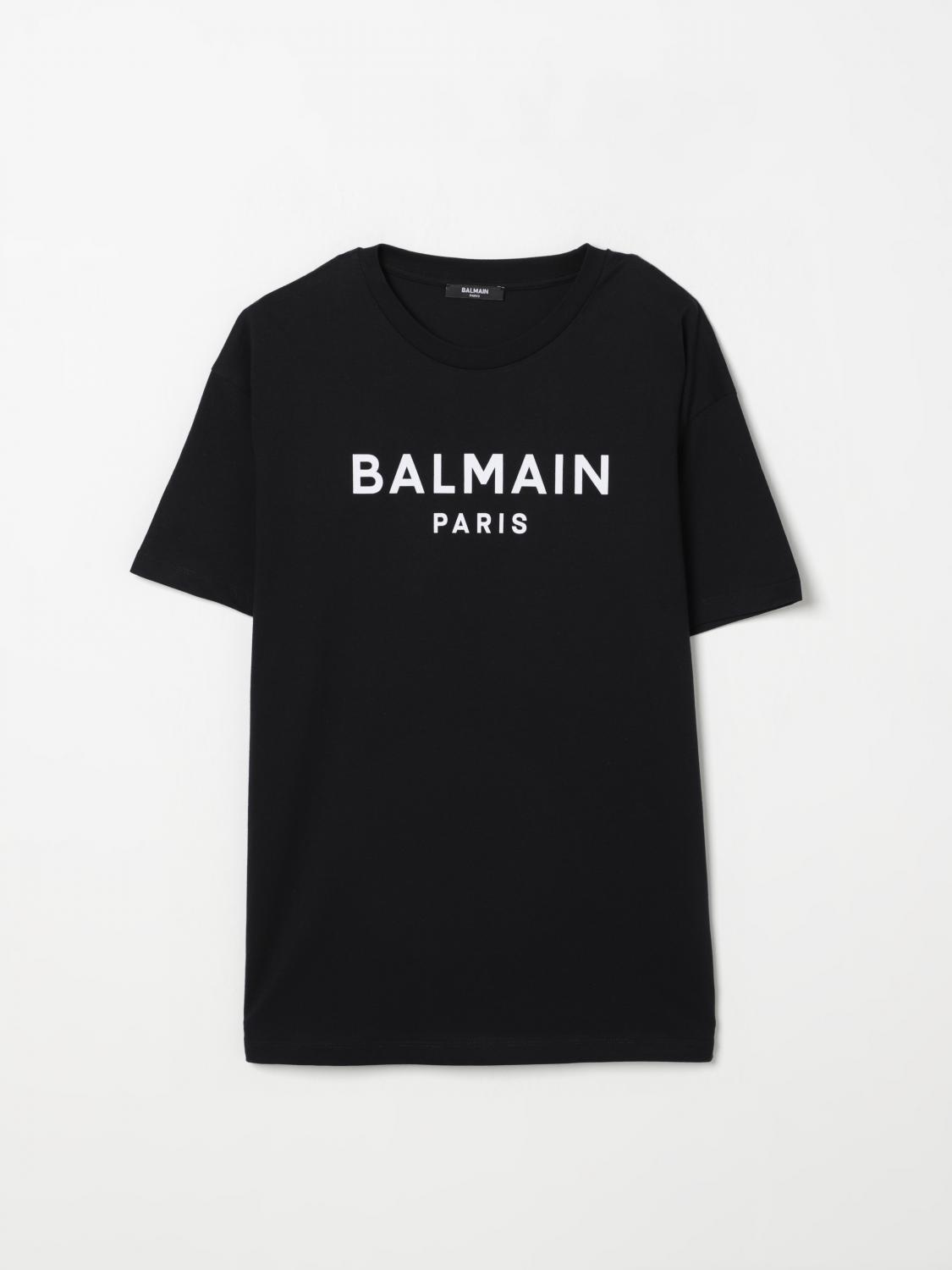 Balmain T-shirt Kids Color Black In Black