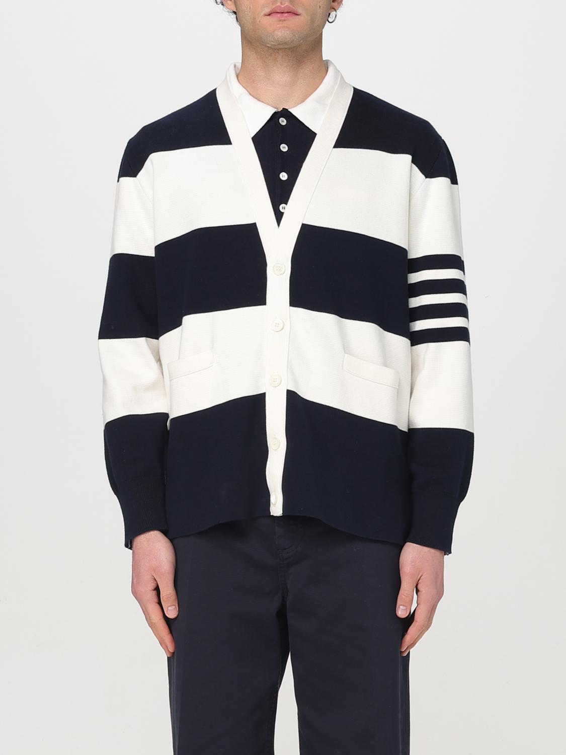 THOM BROWNE CARDIGAN THOM BROWNE MEN COLOR NAVY G49627045