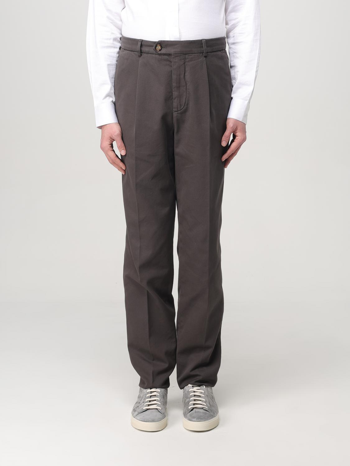 Brunello Cucinelli Pants  Men Color Dove Grey In Dove Grey