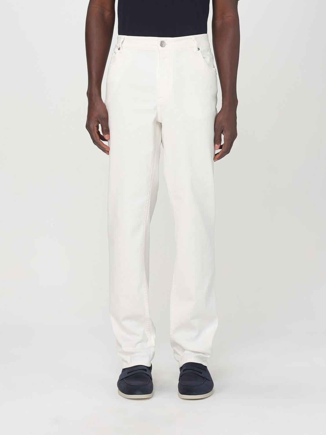 Brunello Cucinelli Jeans Men Color White In White