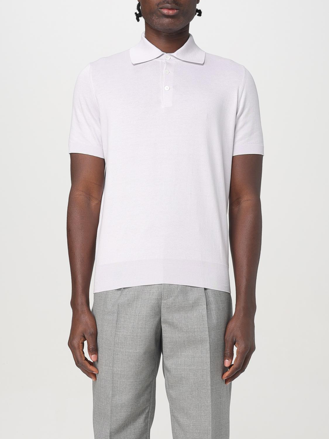 Brunello Cucinelli Lightweight Cotton Knit Polo Shirt In Orchid