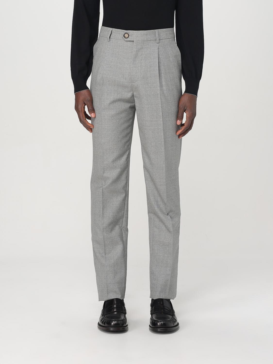 Brunello Cucinelli Pants Men Color Grey In Grey