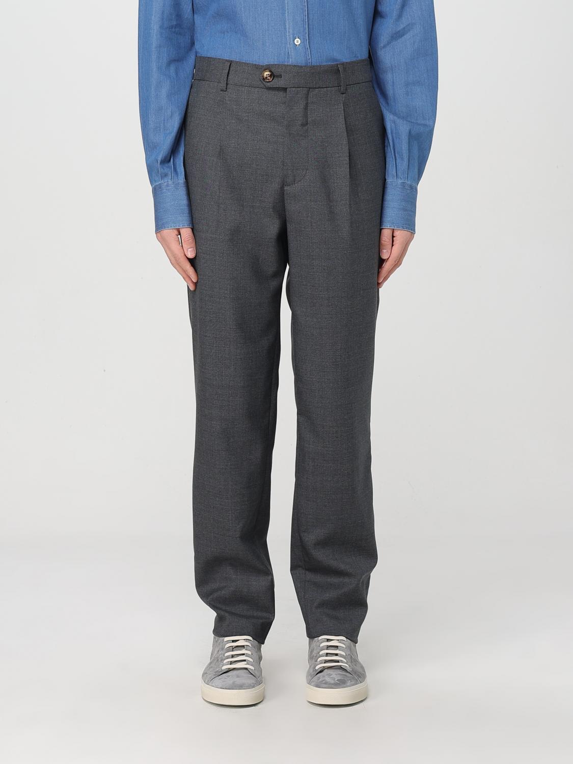 Brunello Cucinelli Hose Herren Farbe Charcoal In Charcoal