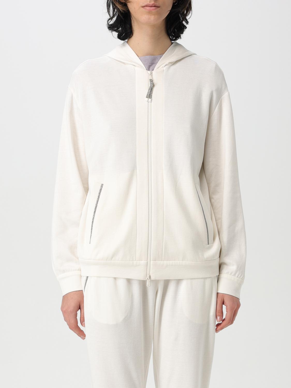 Brunello Cucinelli Sweatshirt Woman Color Natural In Natural