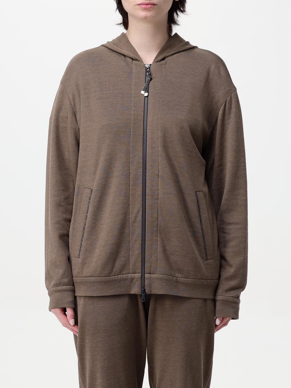 Brunello Cucinelli Sweatshirt Woman Color Butter In Butter