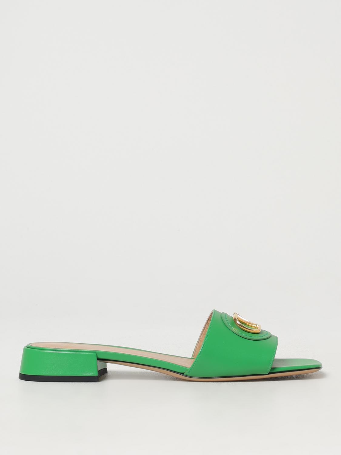 Valentino Vlogo Signature Leather Sandal