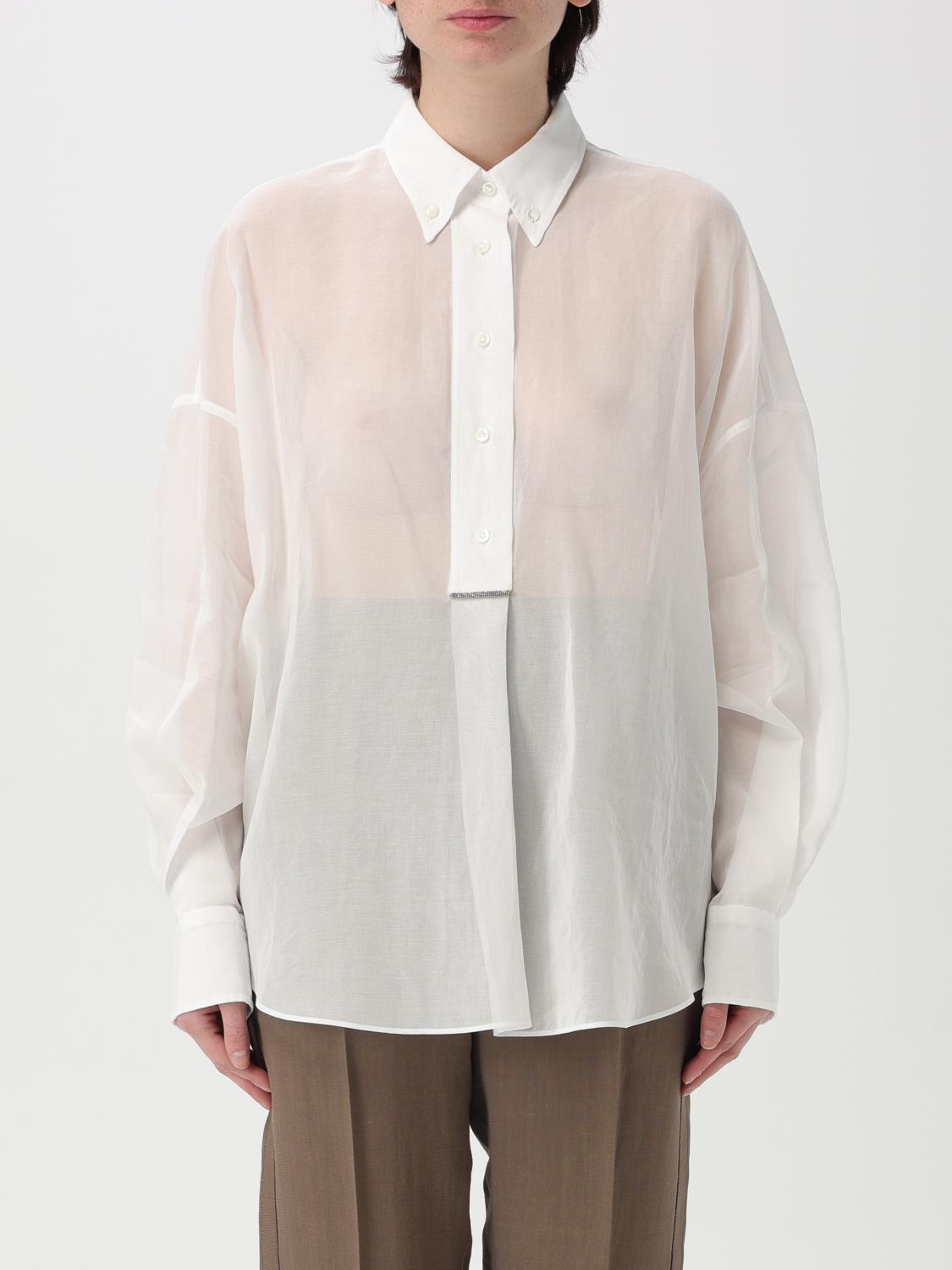 Brunello Cucinelli Shirt  Woman Color Blue In Blue