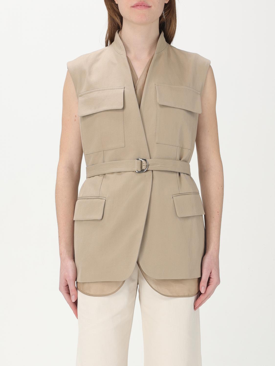 BRUNELLO CUCINELLI WAISTCOAT BRUNELLO CUCINELLI WOMAN COLOR BEIGE G49689022