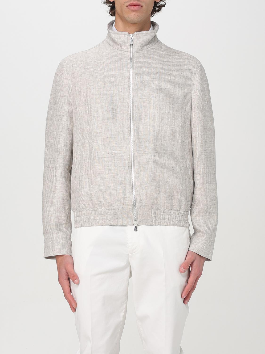 Brunello Cucinelli Jacket Men Color Ivory In Ivory