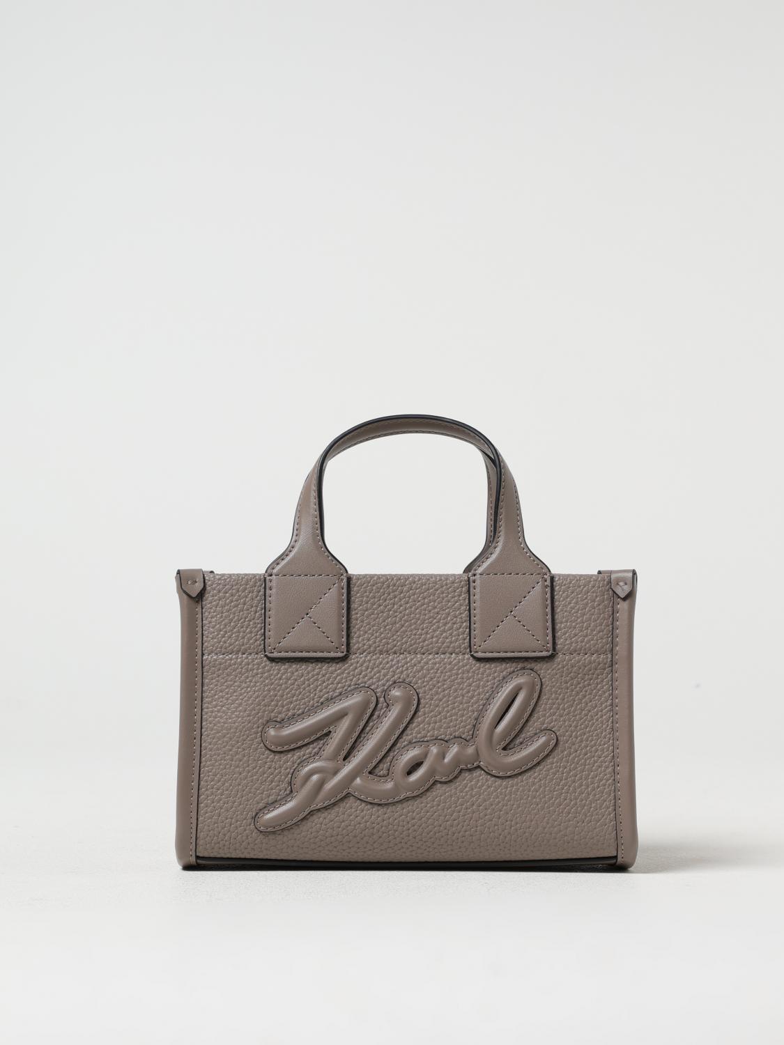 Karl Lagerfeld Mini Bag Woman Color Grey In Grey