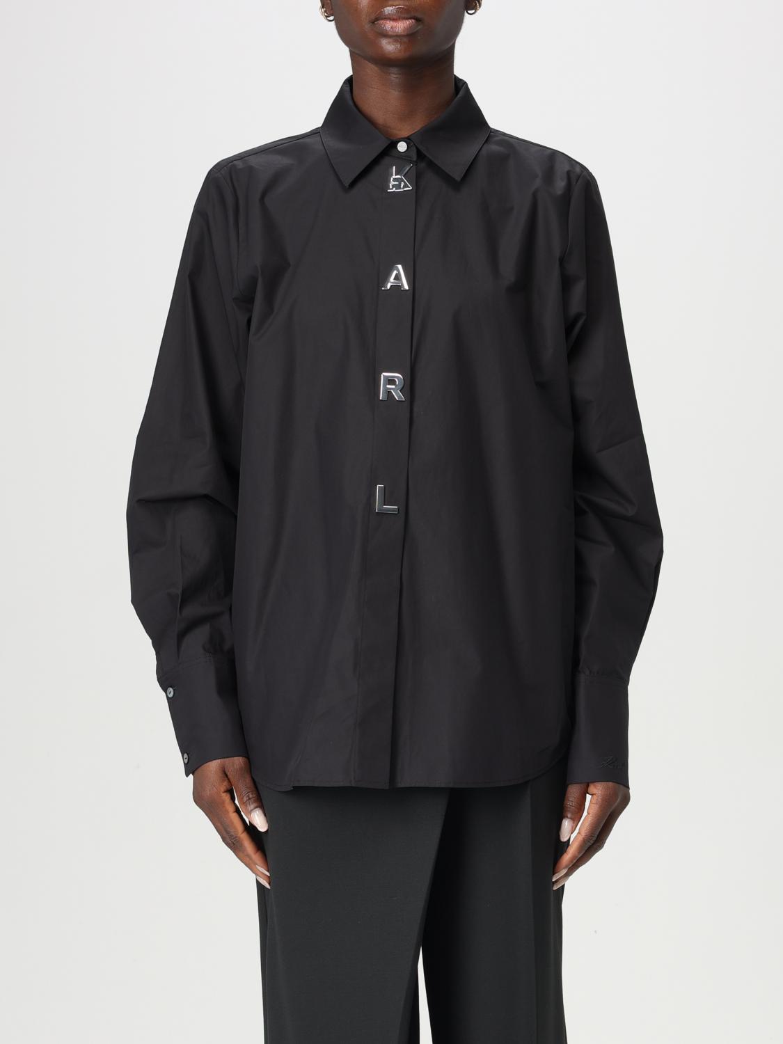 Karl Lagerfeld Shirt Woman Color Black In Black