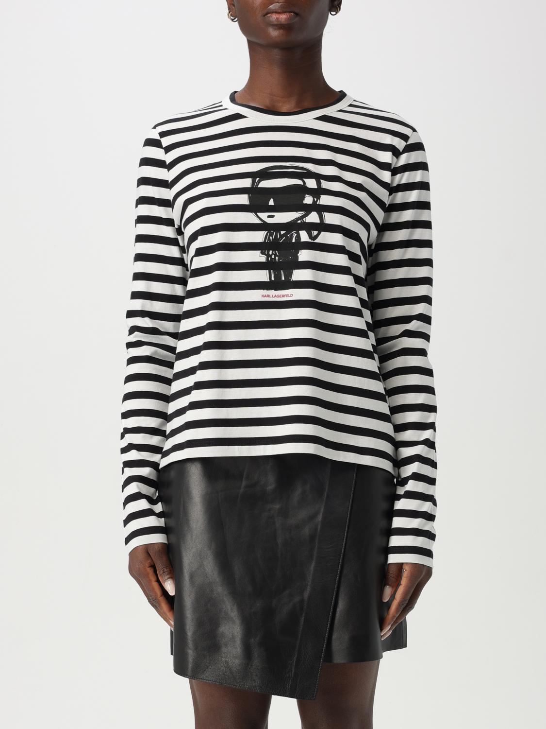 Shop Karl Lagerfeld T-shirt Woman Color Black