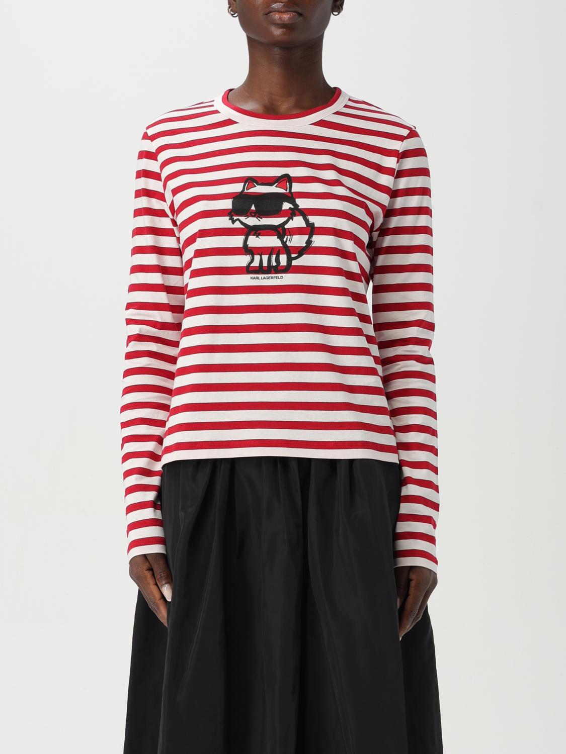 Shop Karl Lagerfeld T-shirt Woman Color Multicolor