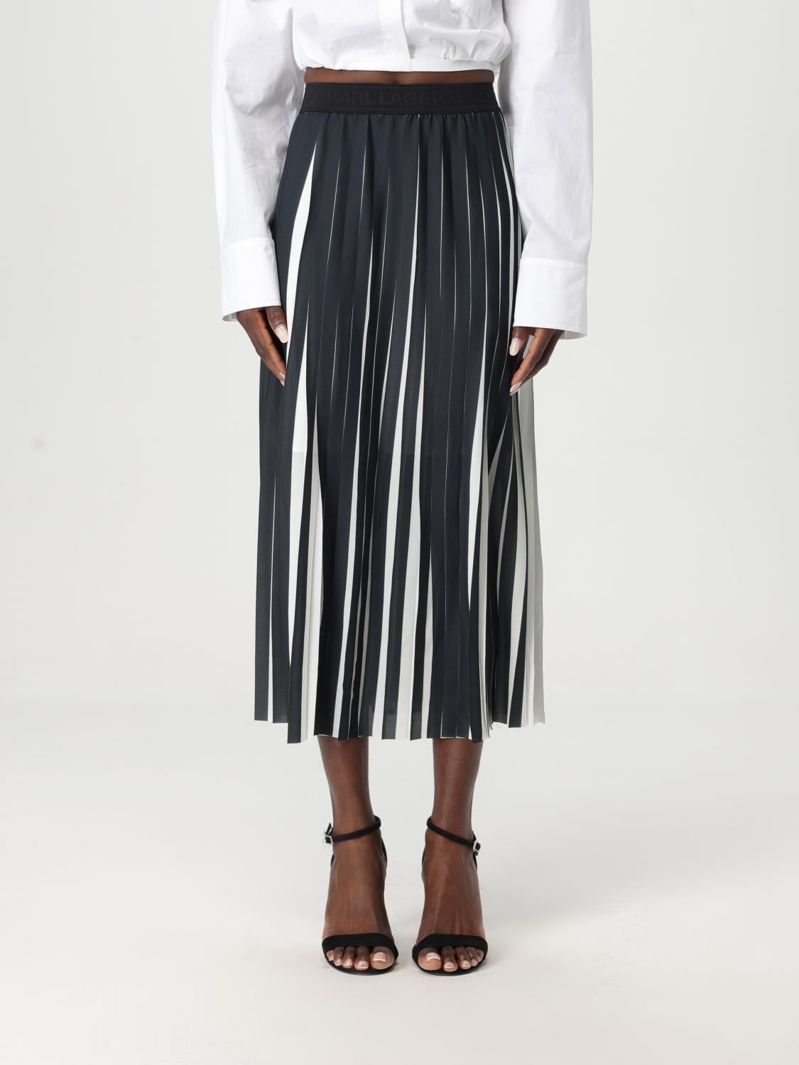 Shop Karl Lagerfeld Skirt Woman Color Black