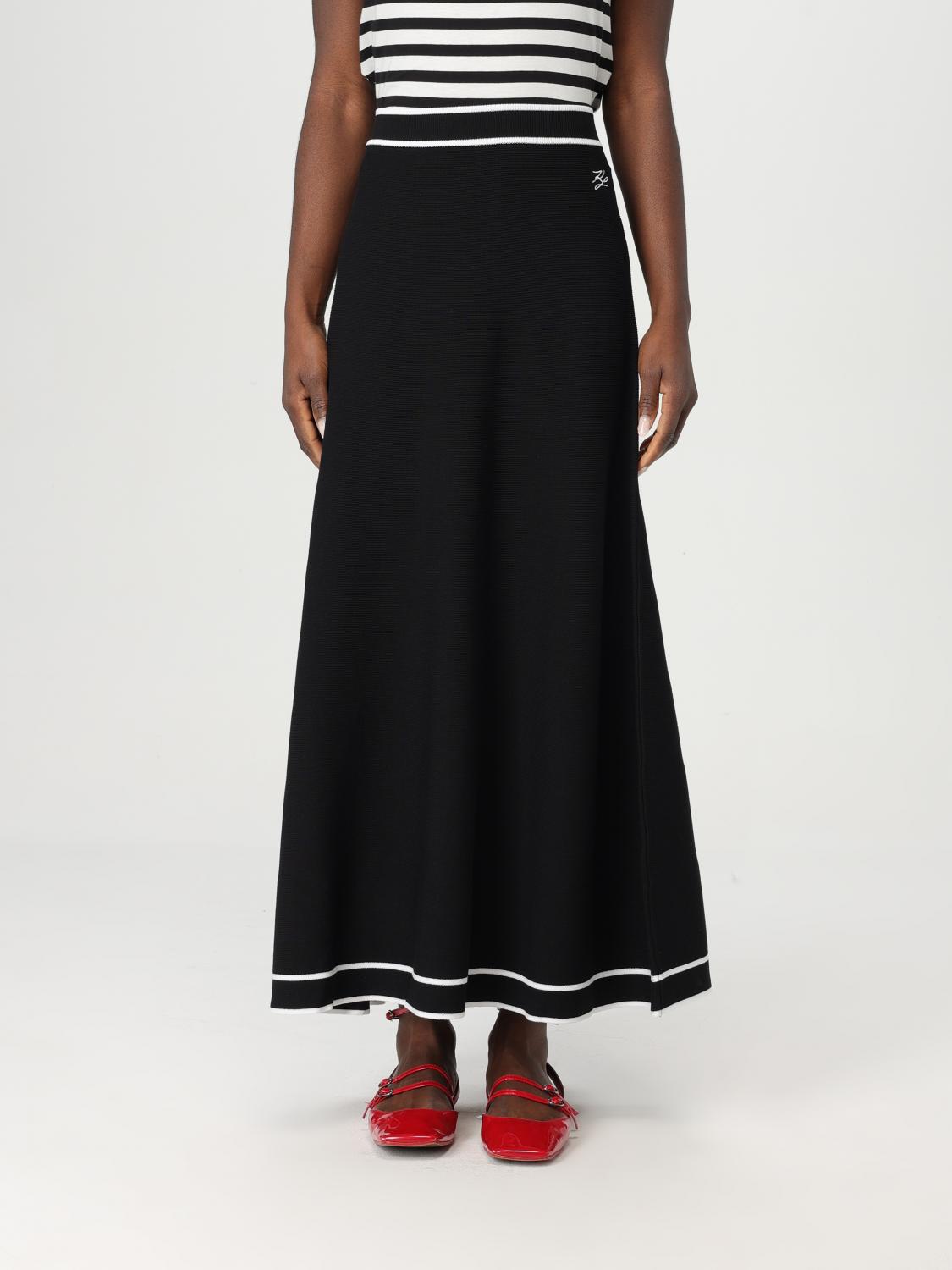 Karl Lagerfeld Knit Skirt In Black