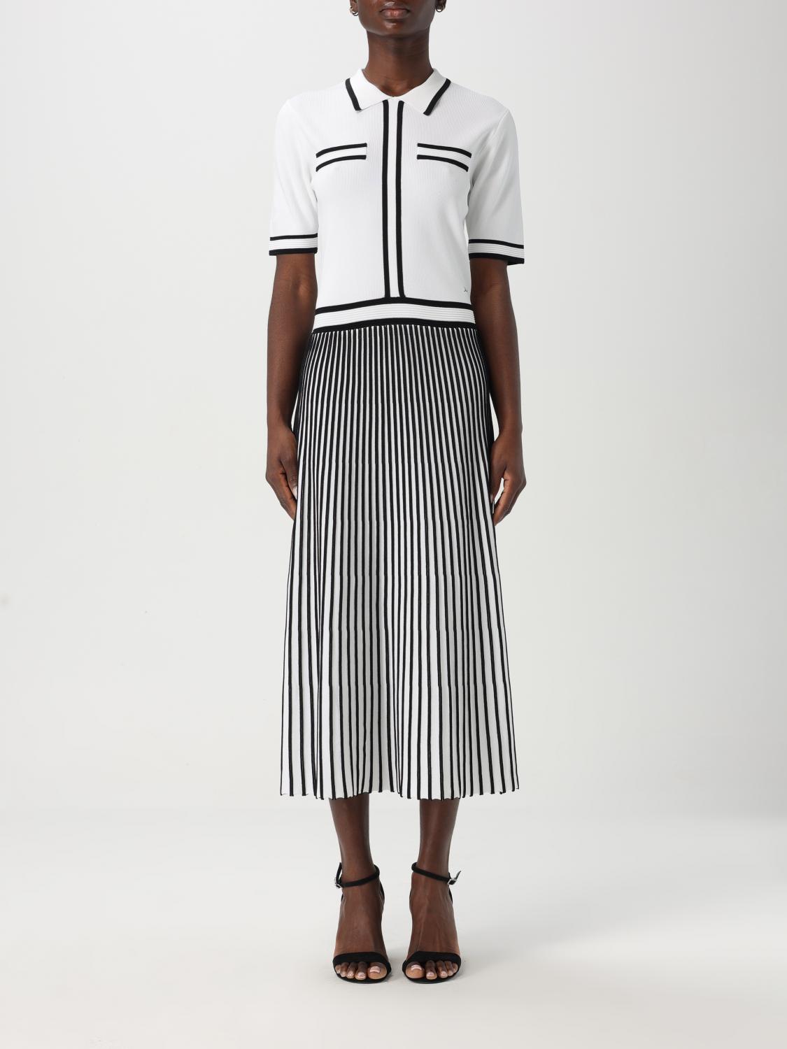Shop Karl Lagerfeld Dress Woman Color White