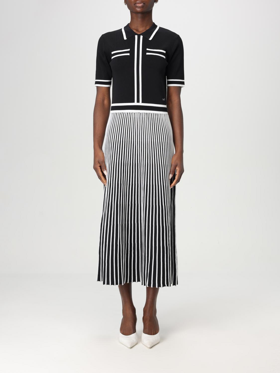 Shop Karl Lagerfeld Dress Woman Color Black