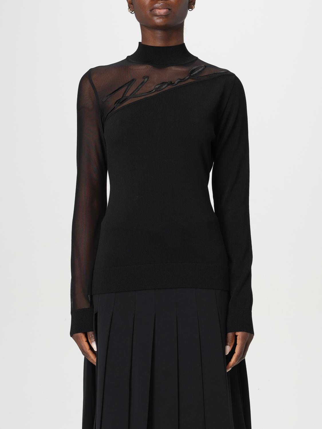 Shop Karl Lagerfeld Sweater  Woman Color Black