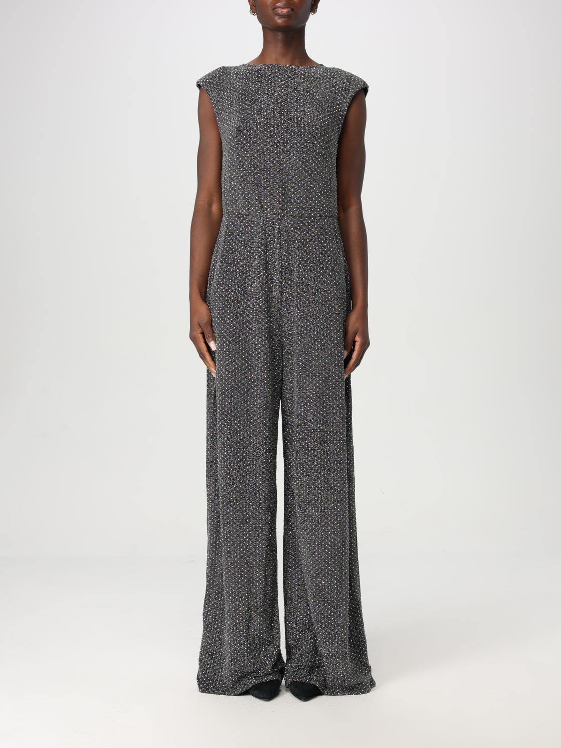 Shop Karl Lagerfeld Jumpsuits Woman Color Silver