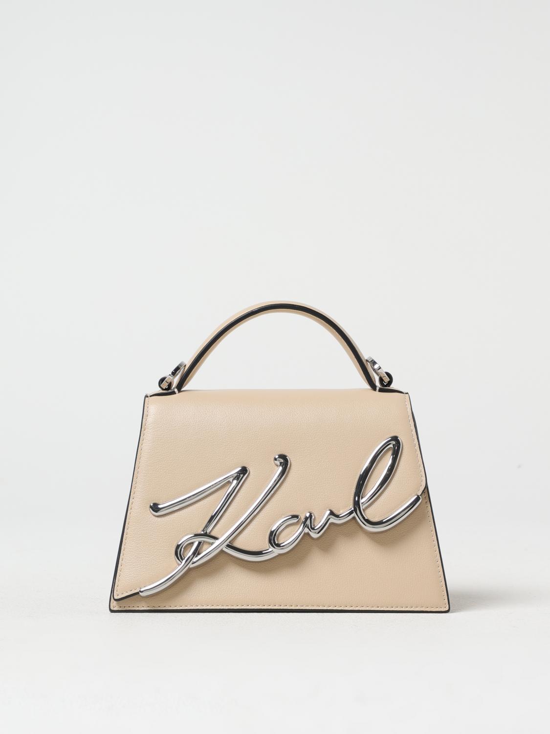 Karl Lagerfeld Mini Bag Woman Color Beige In Beige