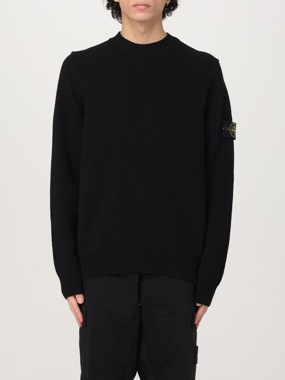 Shop Stone Island Sweater Men Color Black