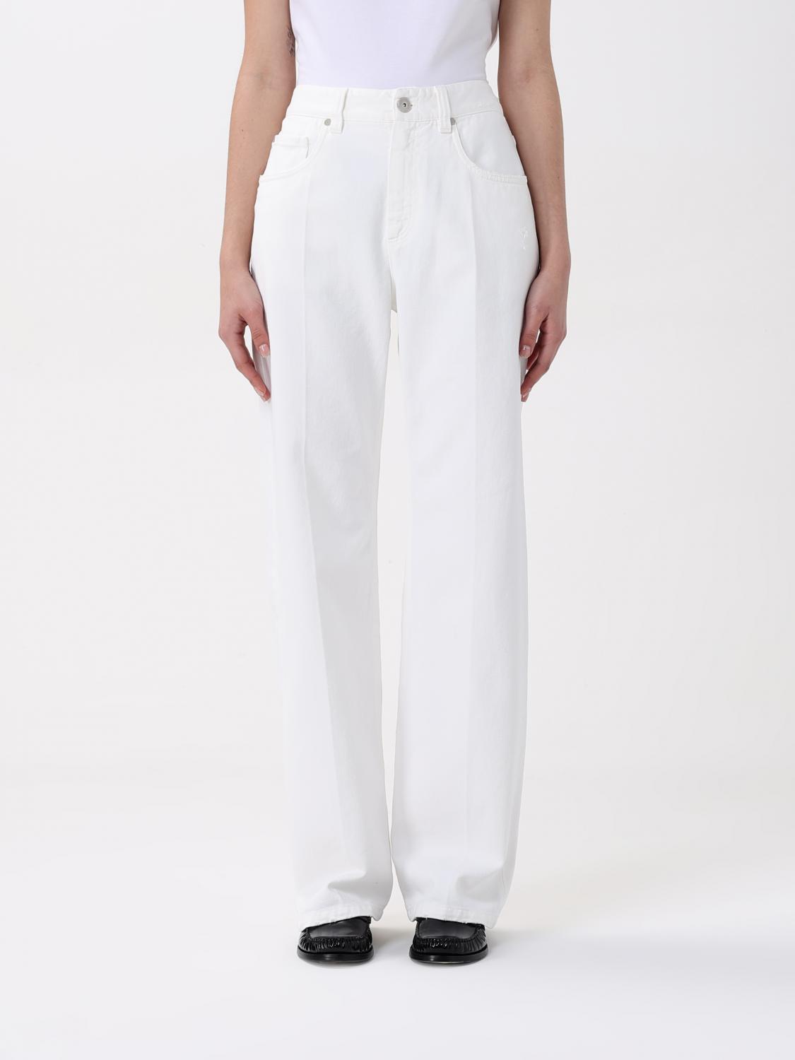Brunello Cucinelli White Cotton Trousers In White