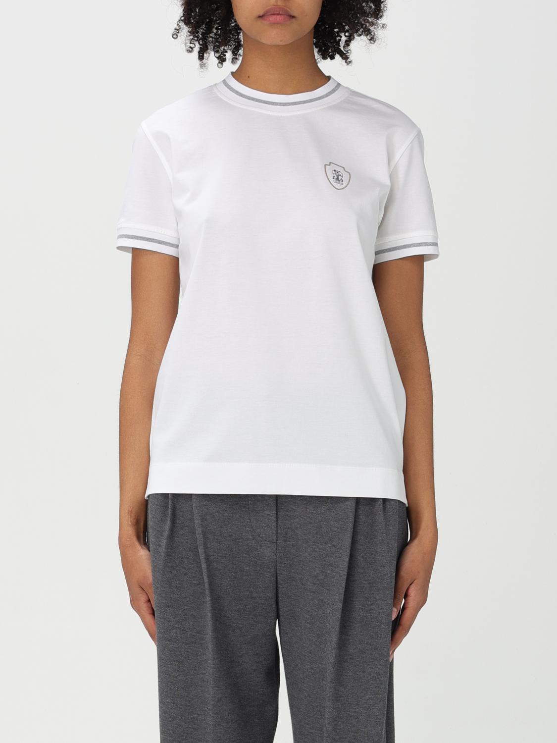 Brunello Cucinelli T-shirt Woman Color White In White