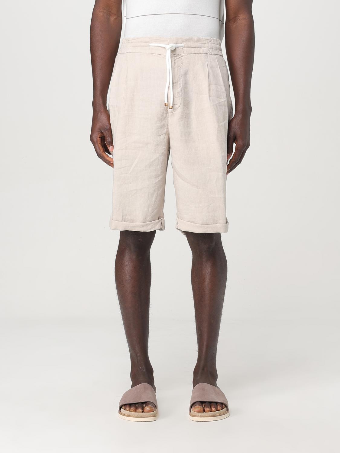 Brunello Cucinelli Short Men Color Beige In Beige