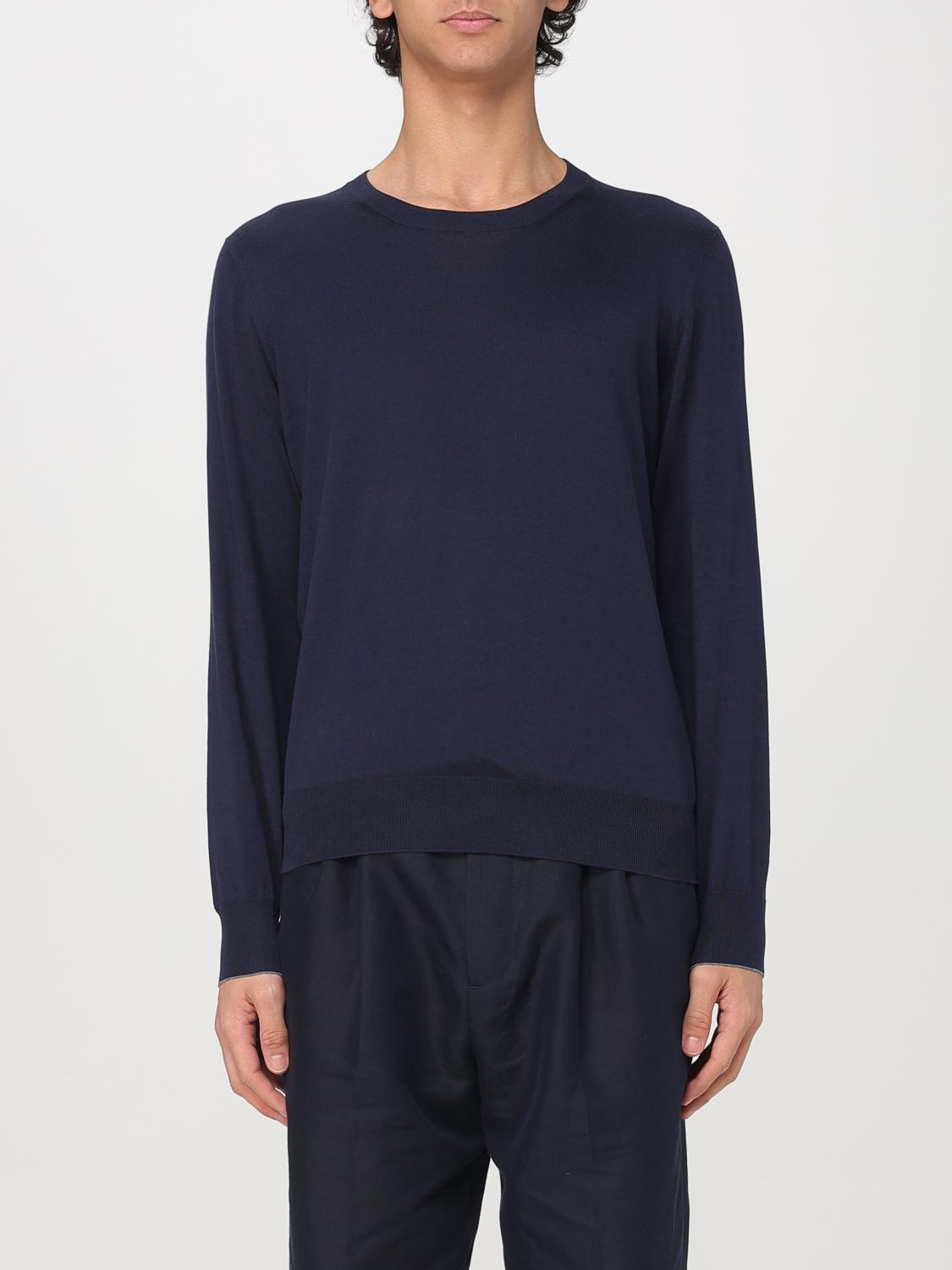 Brunello Cucinelli Sweater Men Color Blue In Blue