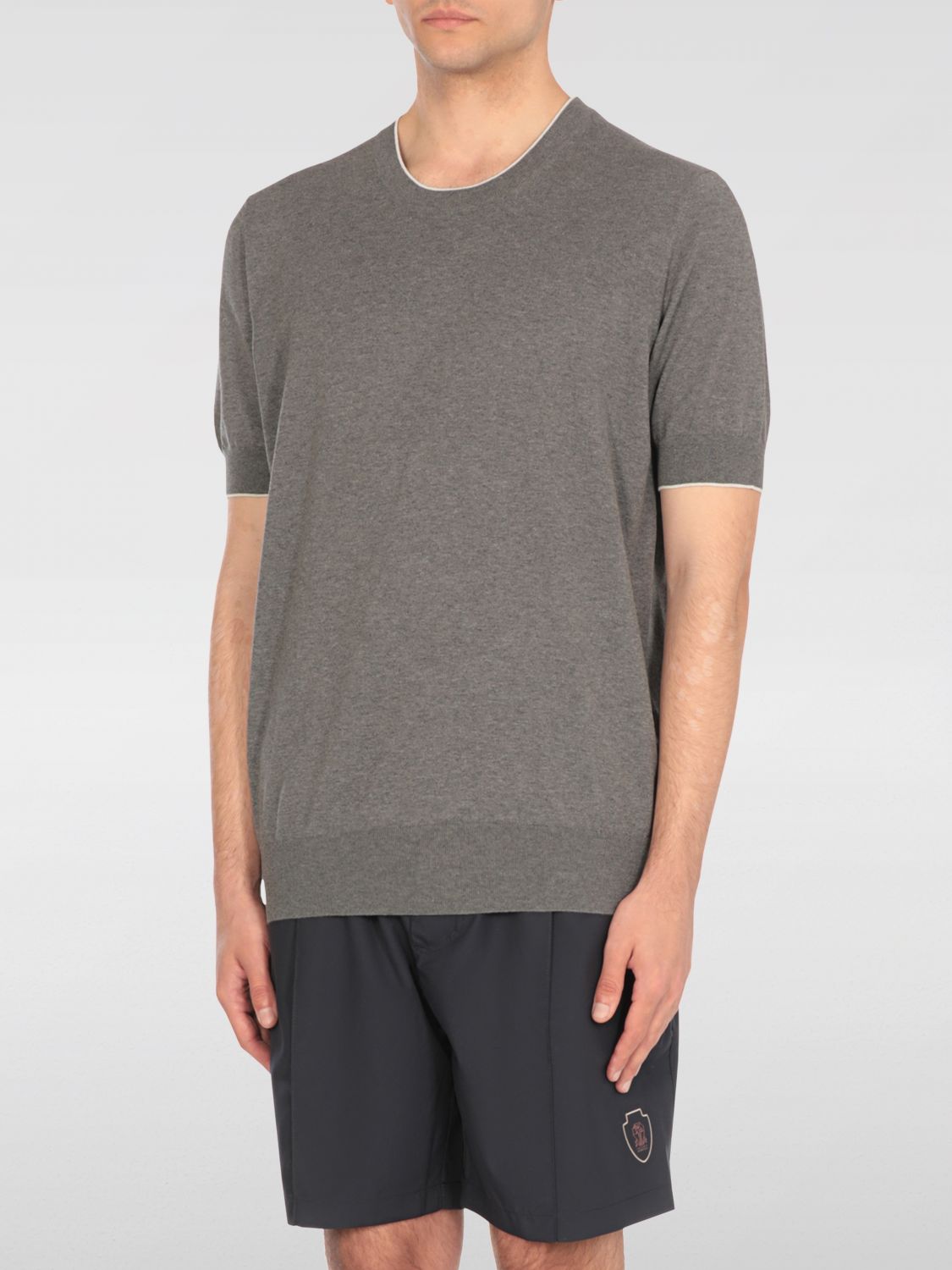 Brunello Cucinelli T-shirt Men Color Grey