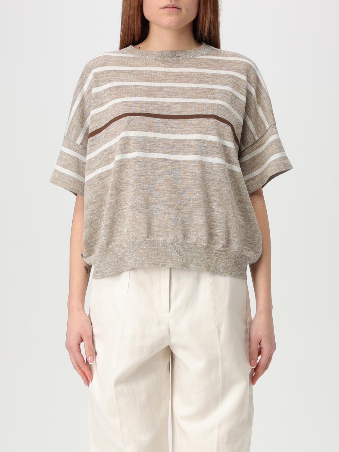 BRUNELLO CUCINELLI SWEATER BRUNELLO CUCINELLI WOMAN COLOR MULTICOLOR G49956005