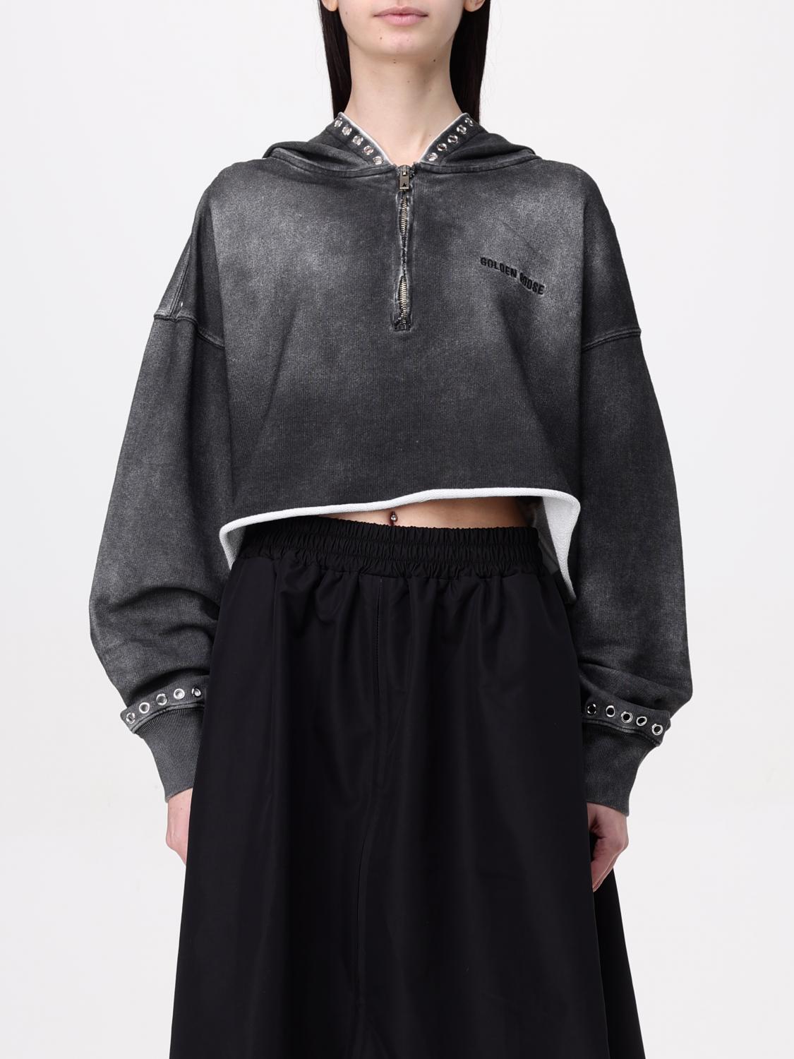 Shop Golden Goose Sweatshirt Woman Color Grey