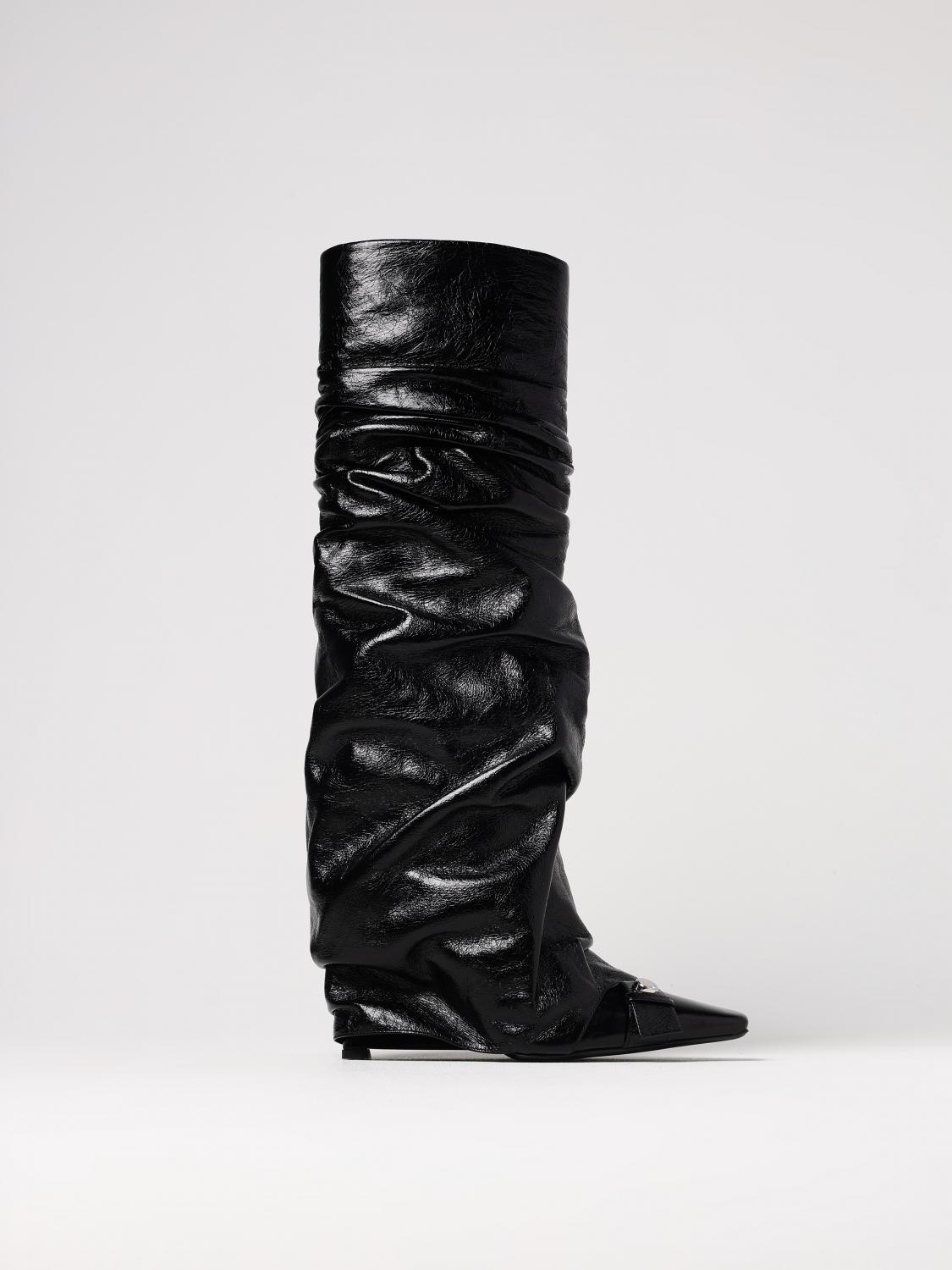 Attico Rea Tube Boots In Black