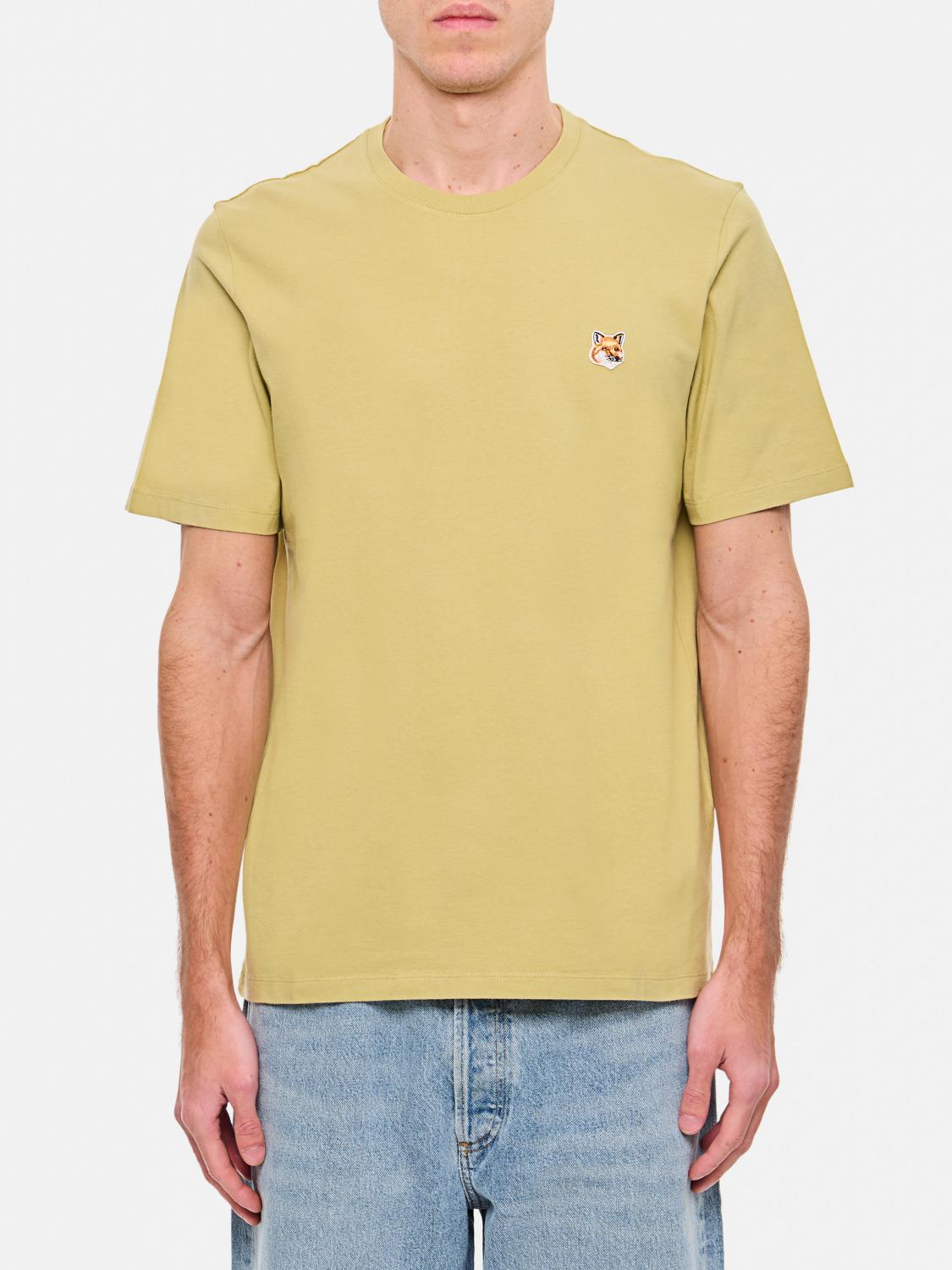 Maison Kitsuné Short-sleeved T-shirt In Gelb