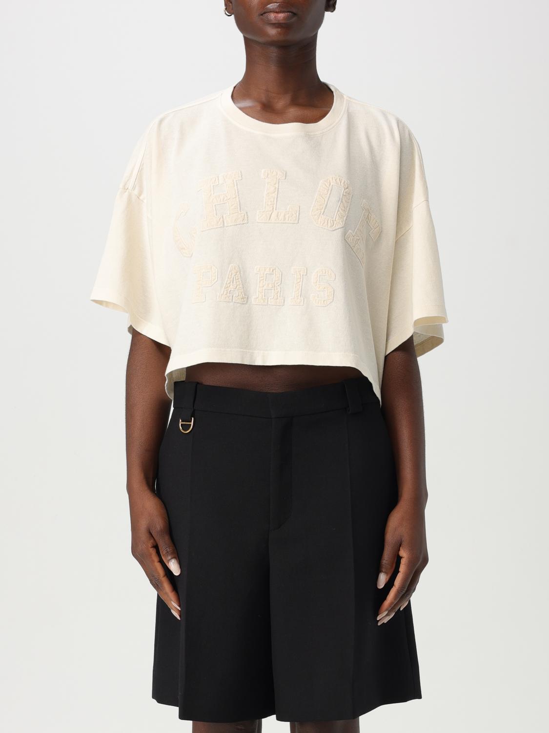 Shop Chloé T-shirt Woman Color White