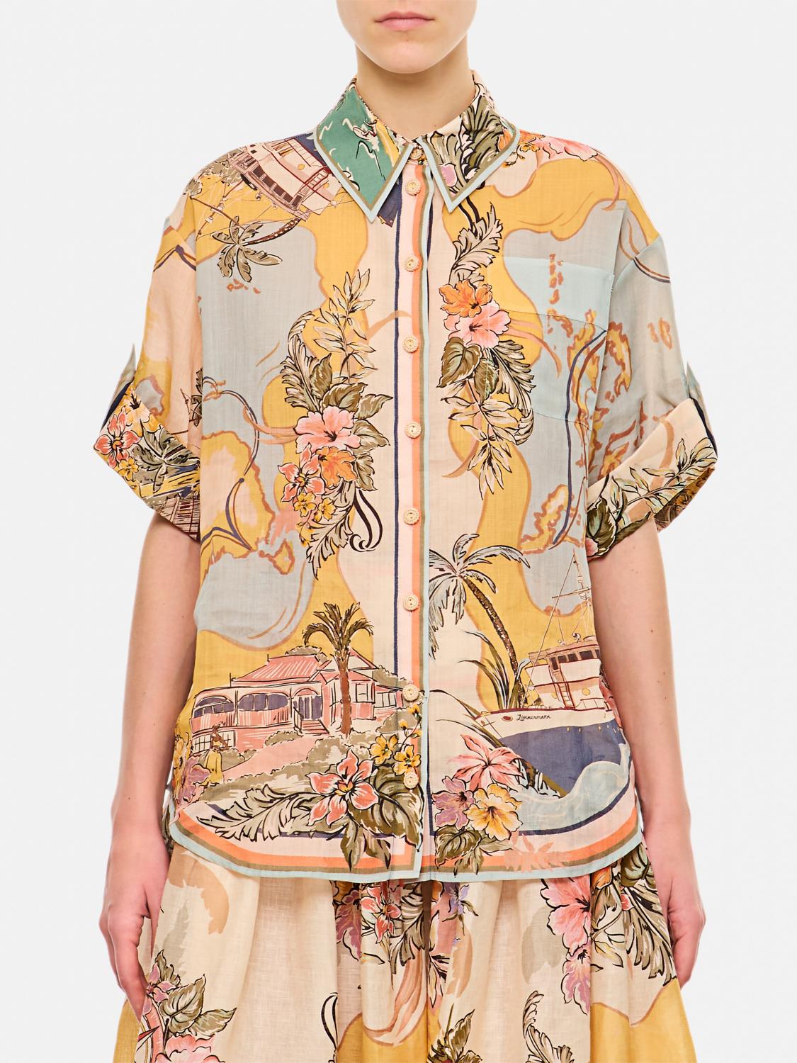 Shop Zimmermann Shirt  Woman Color Multicolor