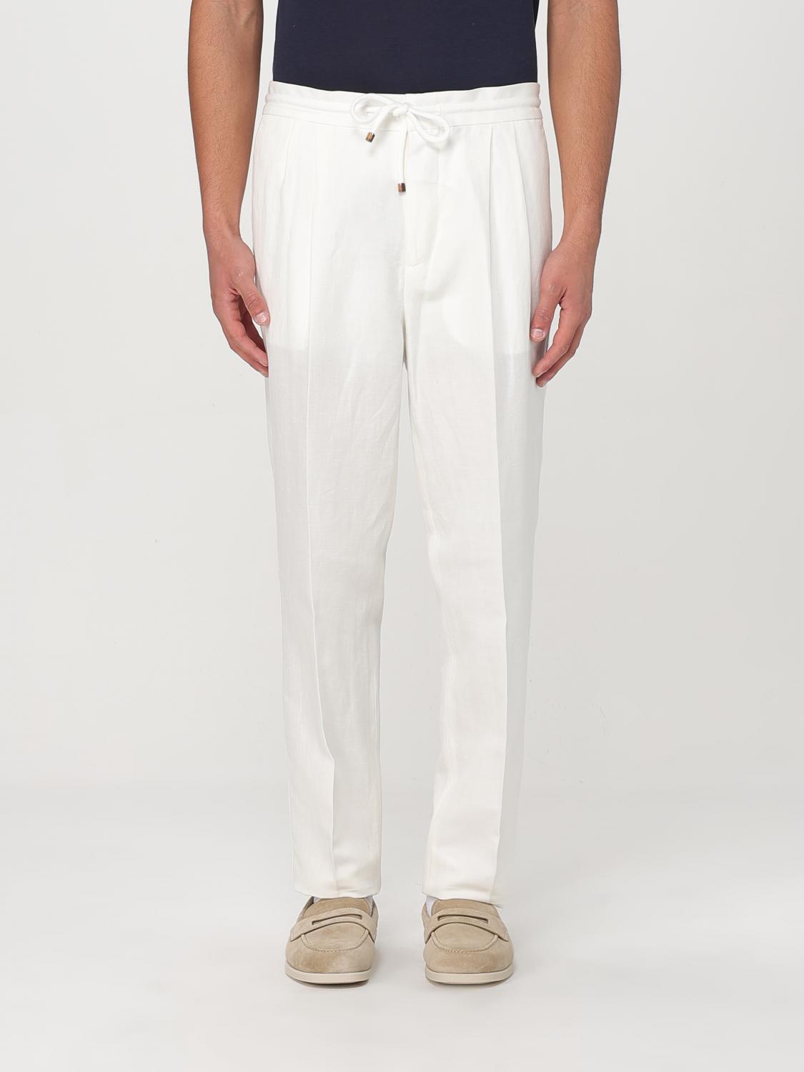 Brunello Cucinelli Pants Men Color White In White
