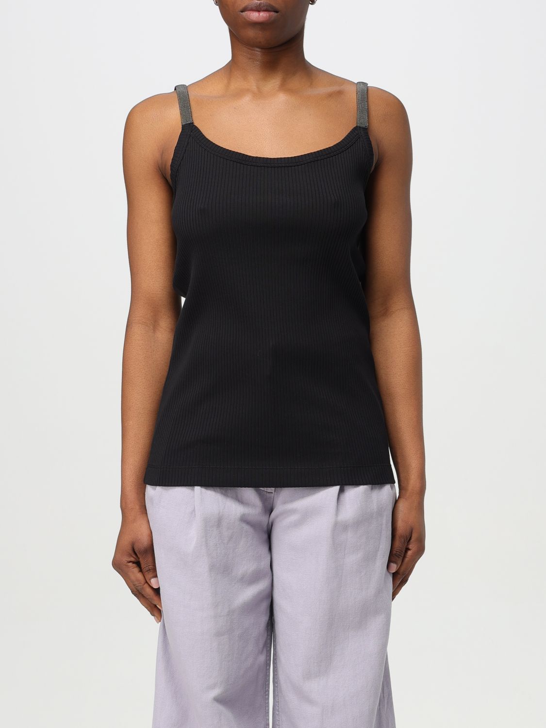 Brunello Cucinelli T-shirt  Woman Color Black In Black