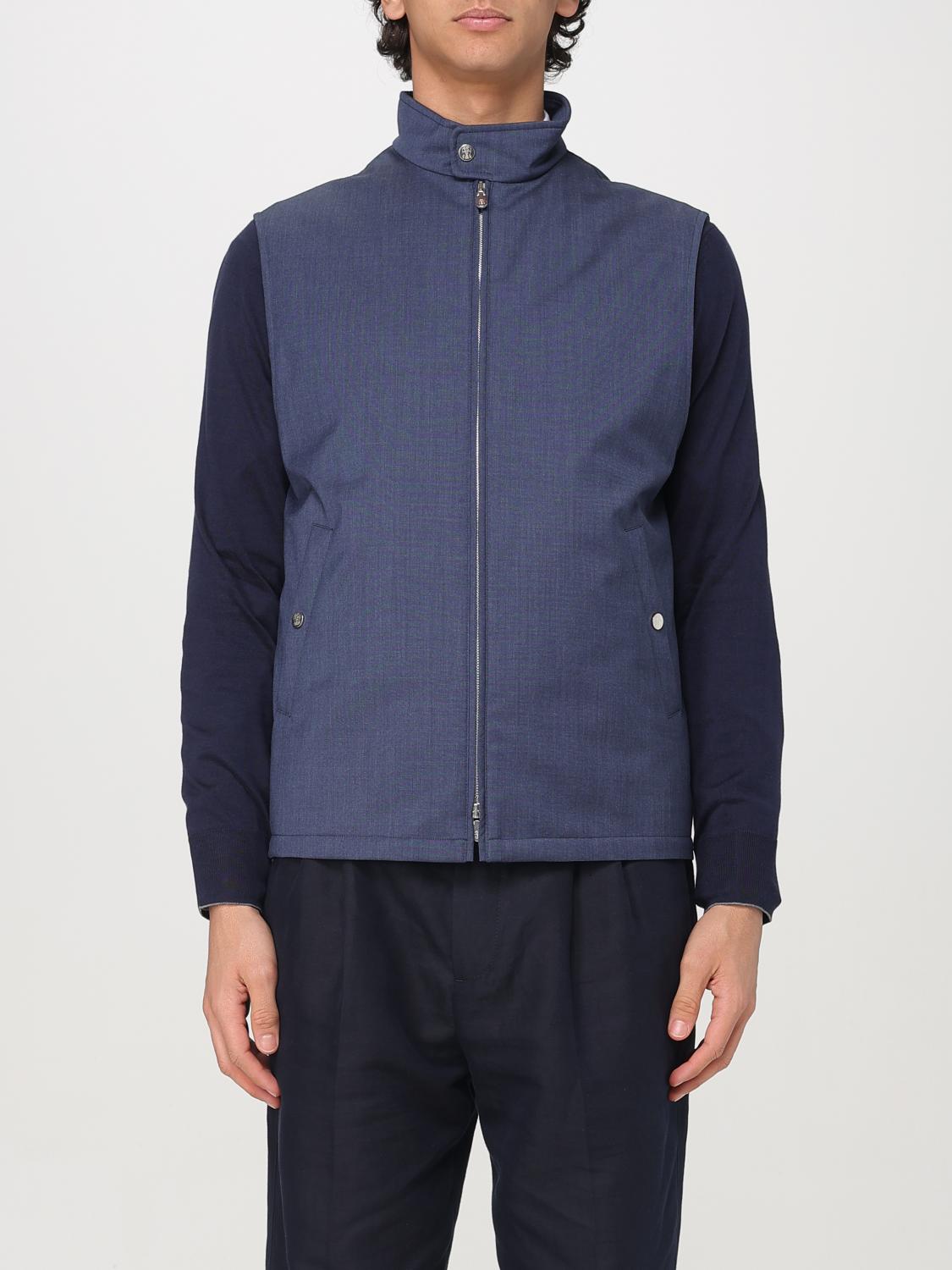 Brunello Cucinelli Suit Vest Men Color Blue In Blue