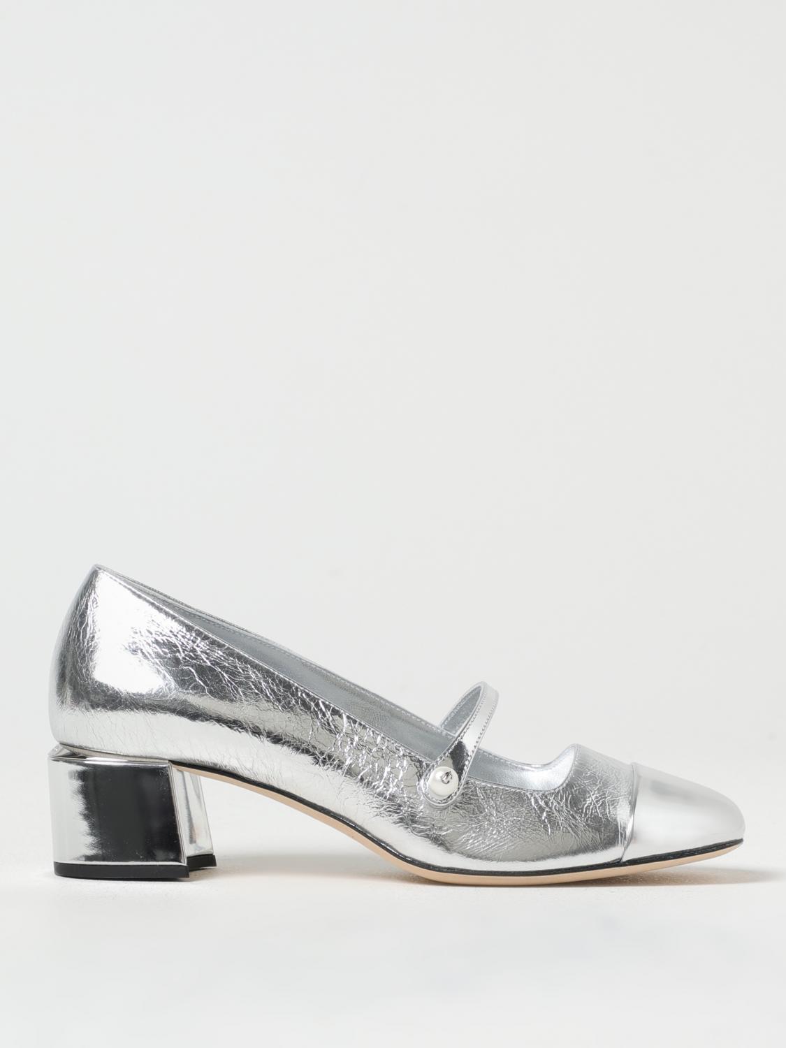 Jimmy Choo 45 Elisa Square Toe Pumps In Silver