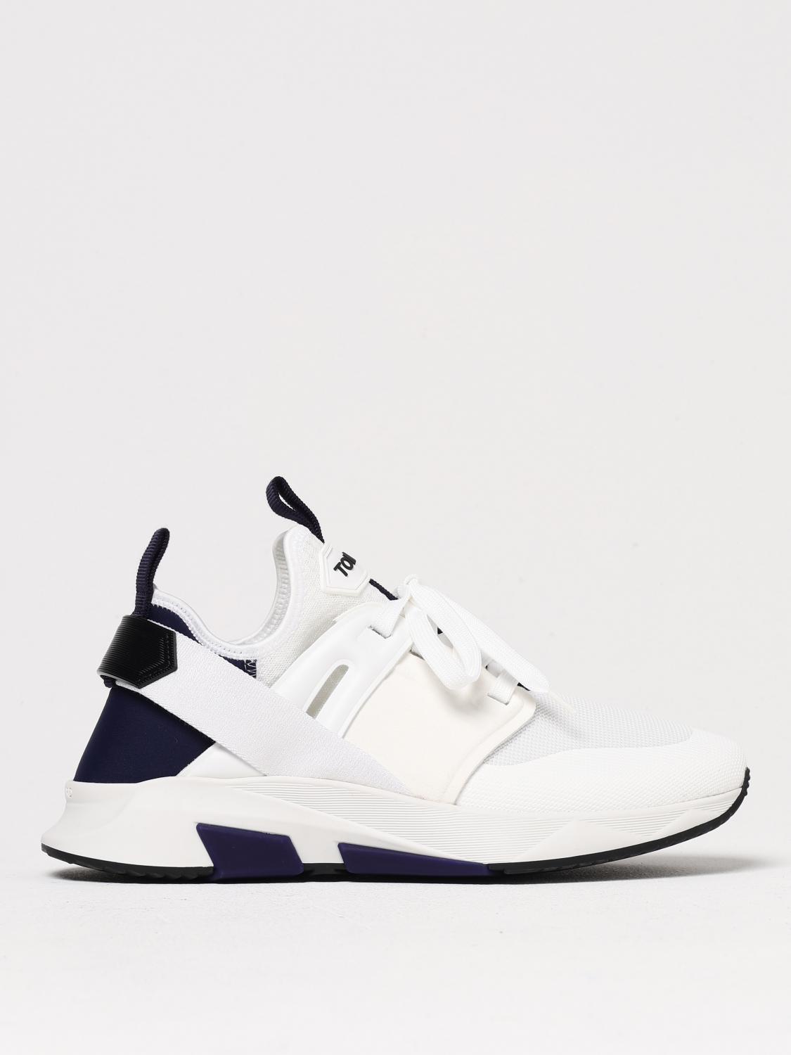 Tom Ford Two-tone Jago Sneakers In White