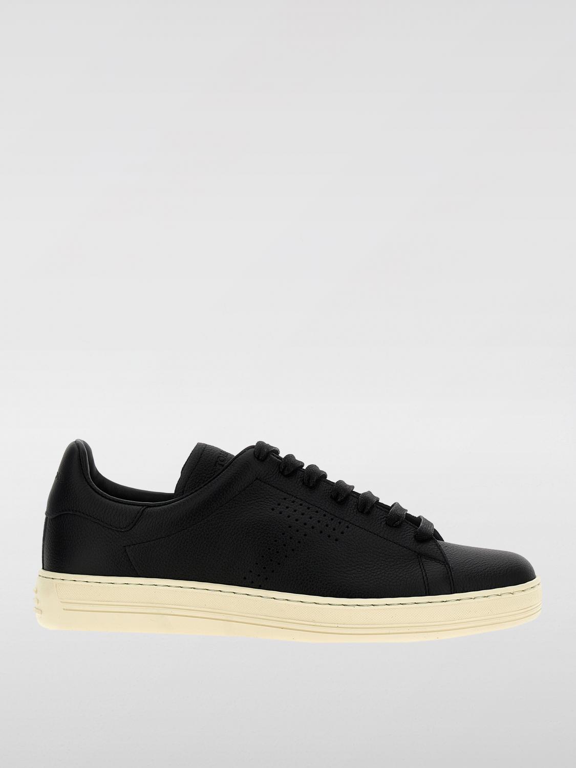 Tom Ford Suede Low-top Sneakers Warwick Silhouette Toe Rubber Sole In Black