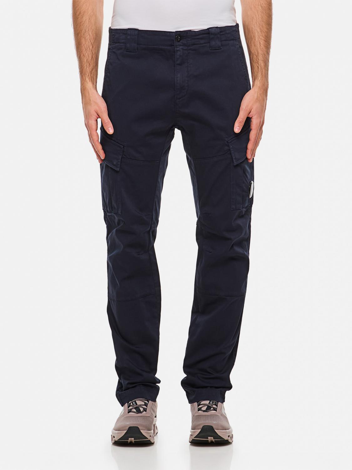 C.p. Company Belt-loop Casual Pants In Blue