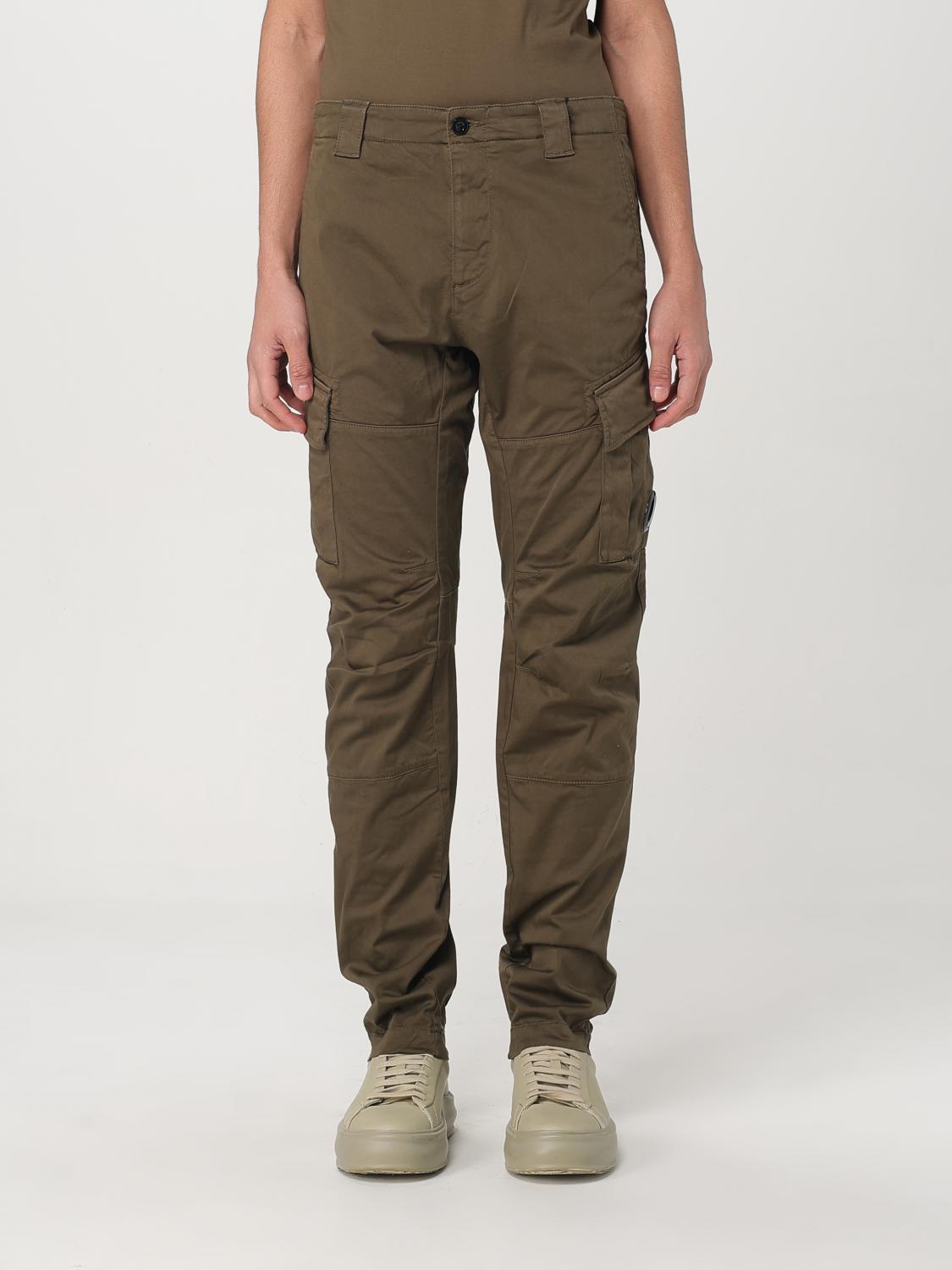 C.p. Company C. P. Company Man Pants Khaki Size 40 Cotton, Elastane In Green