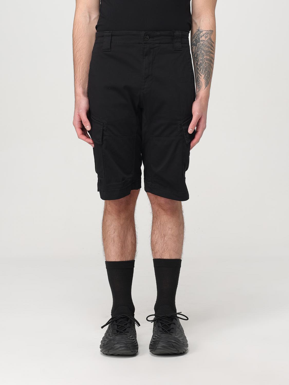 C.p. Company Cargo Shorts In Black