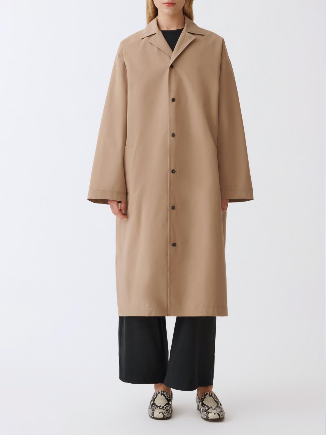 Fabiana Filippi Single Breasted Coat In Beige