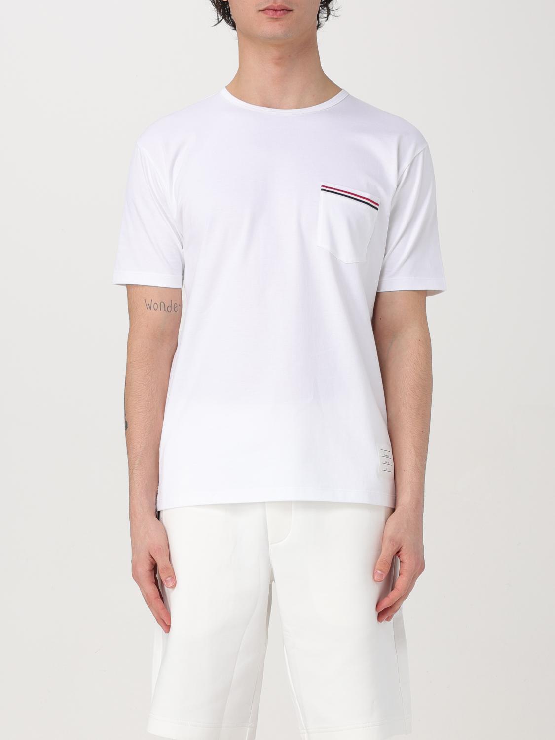 Thom Browne Rwb Pocket T-shirt In White