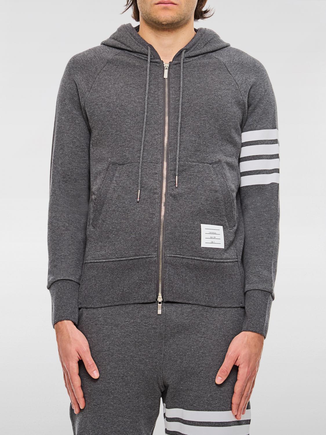 Thom Browne Gray Cotton Sweatshirt In Grau 1