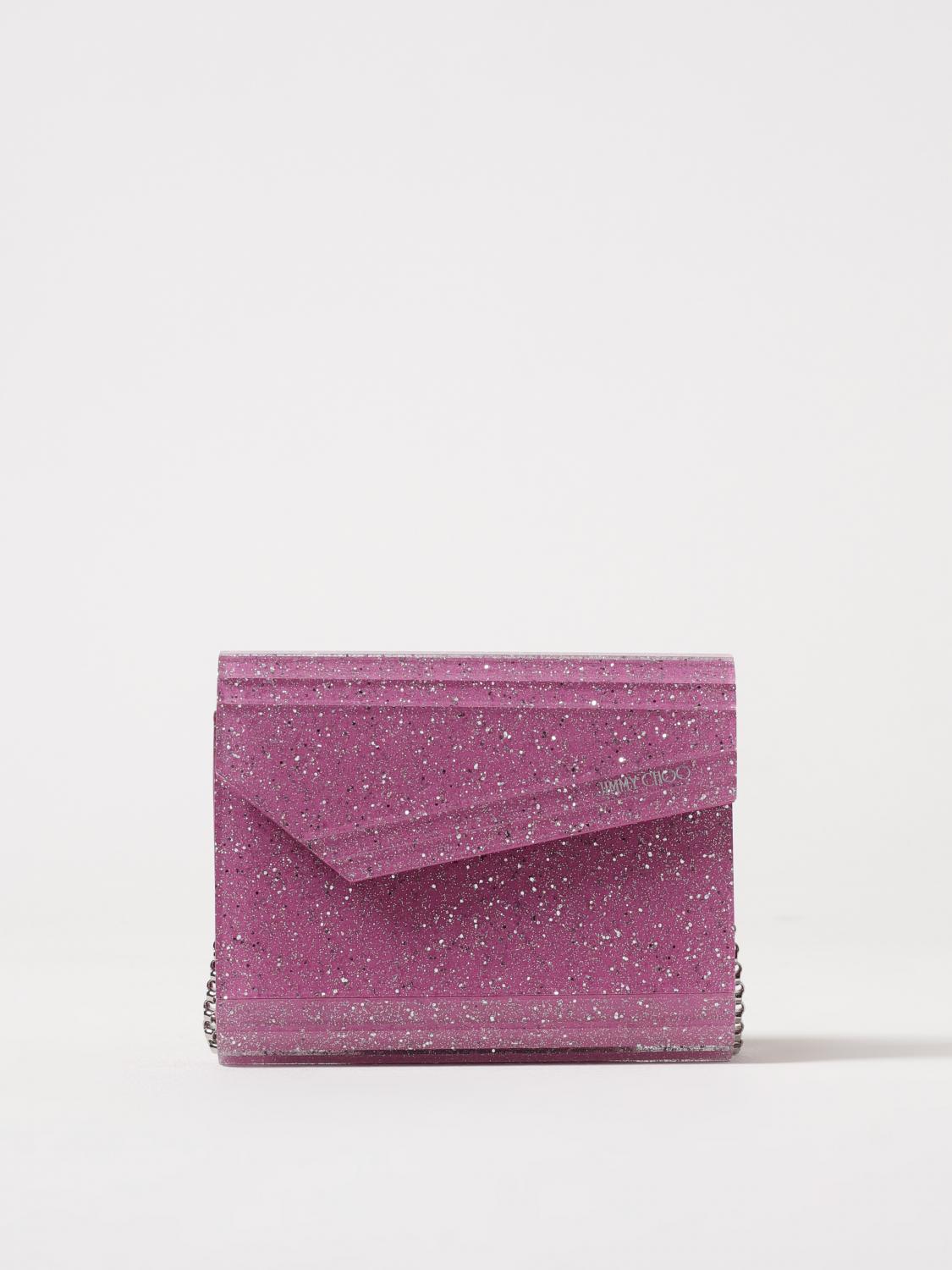 Jimmy Choo Pink Candy Clutch In Pink