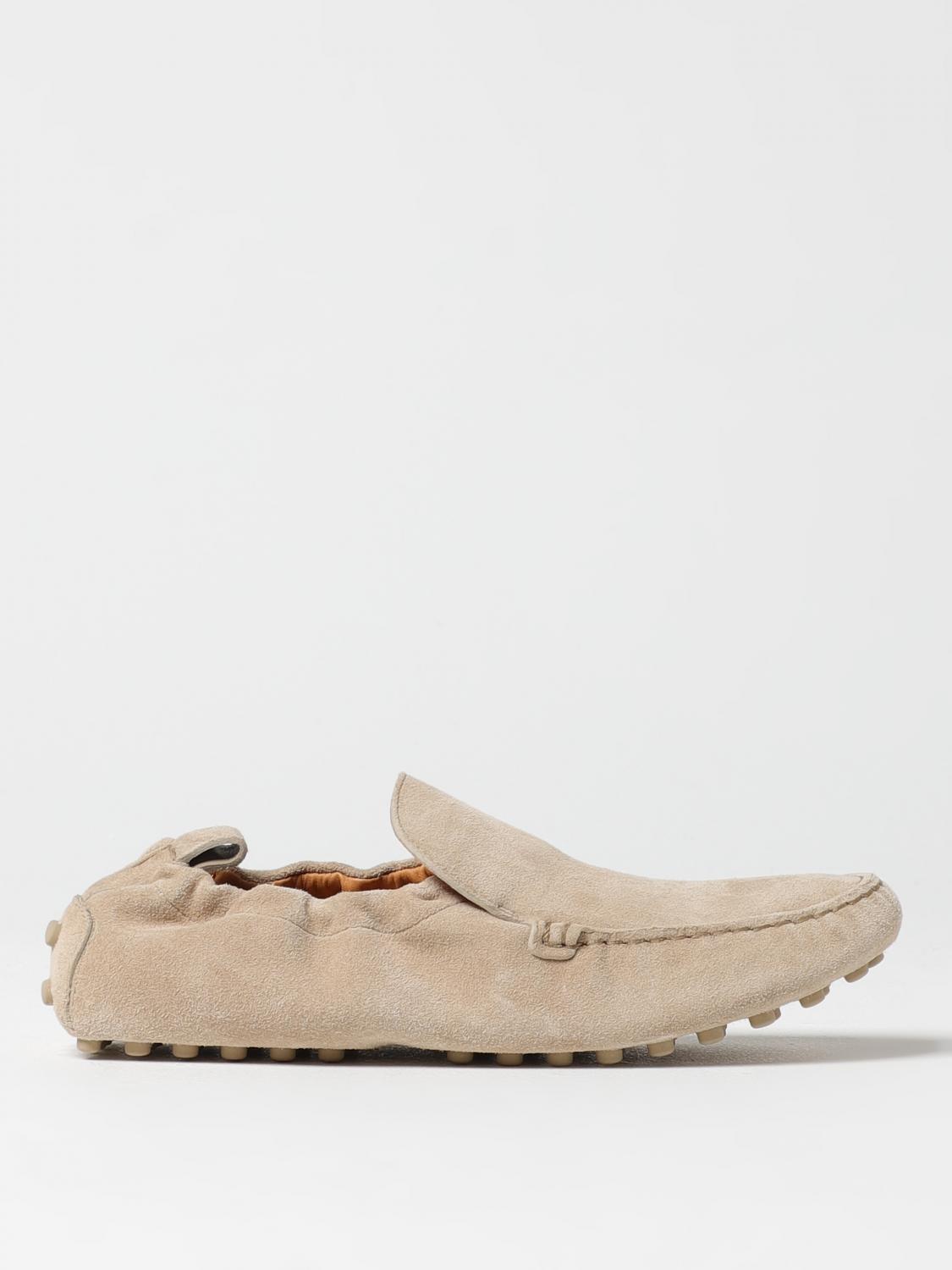 Tod's Pantofolina Beige Loafers With Pull-tab At The Heel In Leather Woman In Rope
